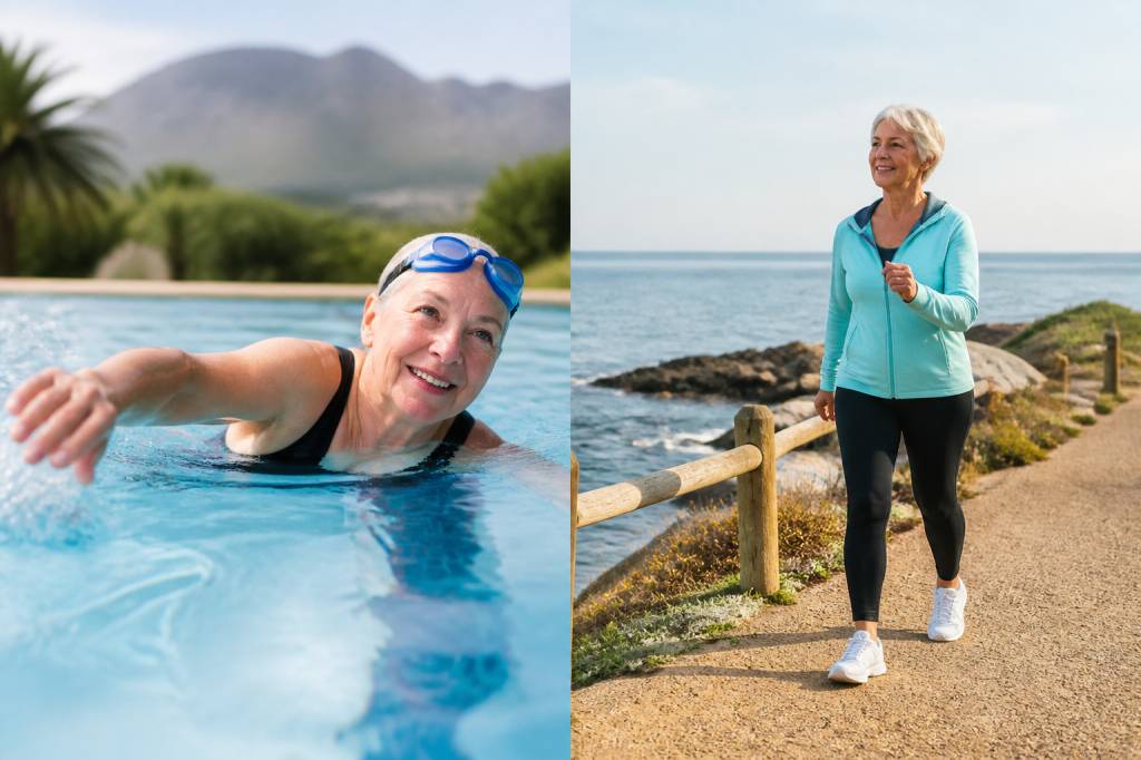 Nager ou marcher, quels avantages ? Le comparatif pour les seniors
