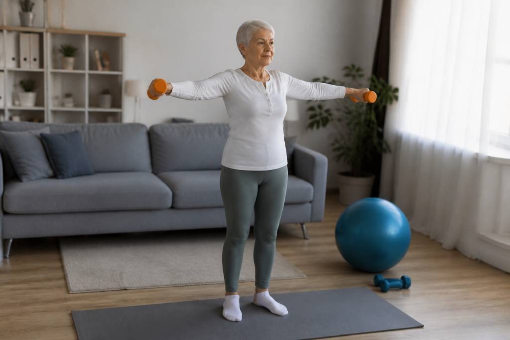 Exercices pour garder du muscle après 60 ans à la maison